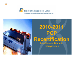 2010-2011 PCP Recertification