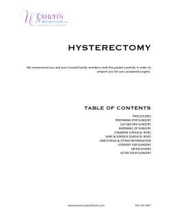 TABLE OF CONTENTS