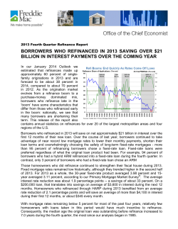 Borrowers Who Refinanced in 2013 Saving Over $21 Billion in