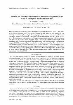 Isolation and Partial Characterization of Structural