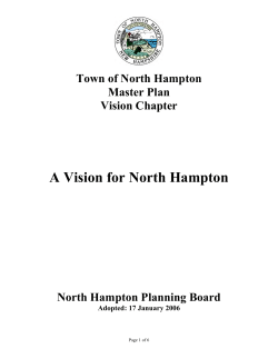 Master Plan Vision Statement