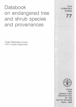 77 Databook on endangered tree and shrub species and