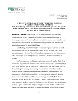 `3i` TO DEVELOP MICROSCOPES OF THE FUTURE BASED ON