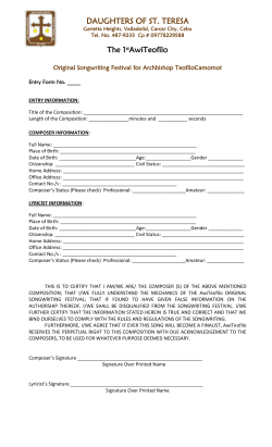 DAUGHTERS OF ST. TERESA The 1stAwiTeofilo