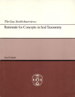 The Guy Smith Interviews: Rationale for Concepts in Soil Taxonomy