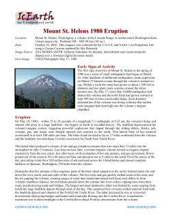 Mount St. Helens 1980 Eruption