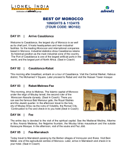 best of morocco - Lionel India Ltd.
