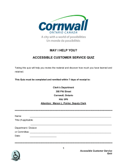 accessible customer service quiz