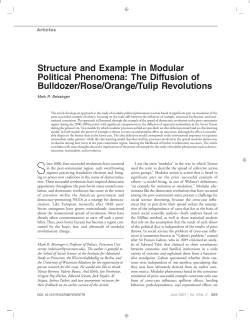 Structure and Example in Modular Political Phenomena