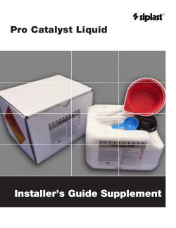 Installer`s Guide Supplement
