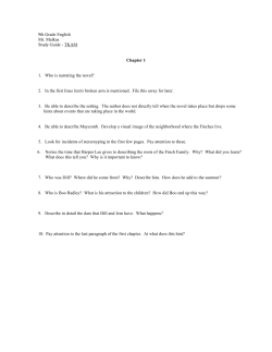 TKAM Study Guide Questions