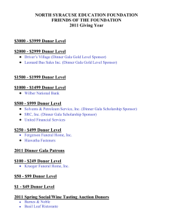 Friend of the Foundation form - North Syracuse Education Foundation