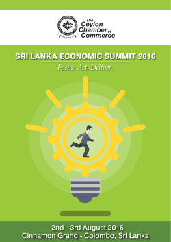 Sri Lanka Economic Summit 2016