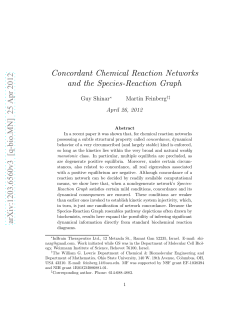 Concordant Chemical Reaction Networks and the Species
