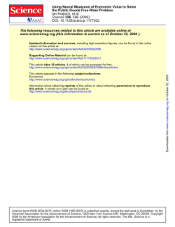 "Using Neural Measures of Economic Value to Solve the Public