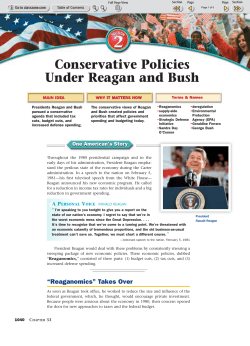 Conservative Policies Under Reagan and Bush
