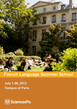 French Language Summer School - KIT