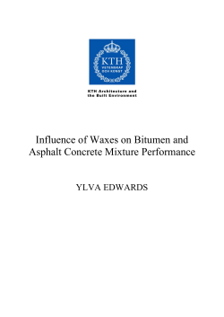 Influence of Waxes on Bitumen and Asphalt Concrete Mixture