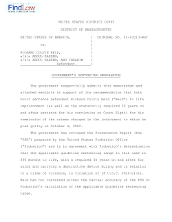 Government`s Sentencing Memorandum