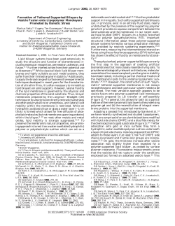 Formation of Tethered Supported Bilayers by Vesicle Fusion onto