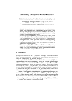 Maximizing Entropy over Markov Processes