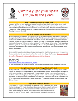 Create a Sugar Skull Masks For Day of the Dead!!
