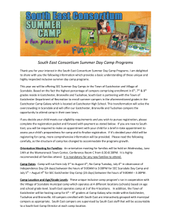 South East Consortium Summer Day Camp Programs
