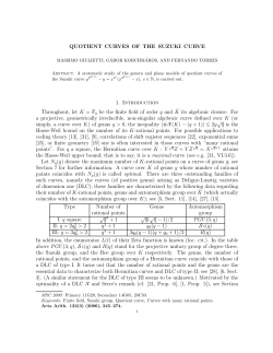 Quotient curves of the Suzuki curve - Imecc