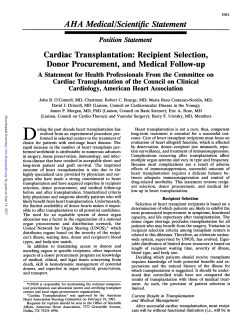 AHA Medical/Scientific Statement