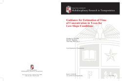 Multidisciplinary Research in Transportation