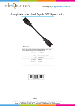Qneqt extension lead 3-pole 3G2.5 pvc L=5m