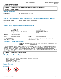 SDS-BM-4000 Isopropyl alcohol 70%