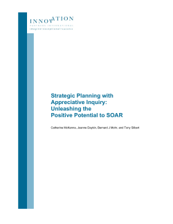 Appreciative Inquiry Strategic Planning