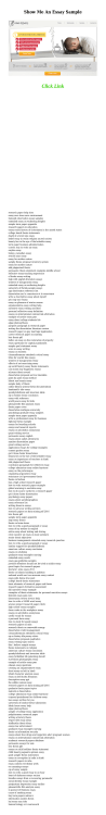 Show Me An Essay Sample