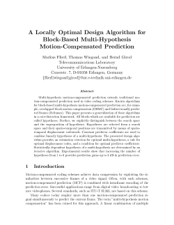 A Locally Optimal Design Algorithm for Block