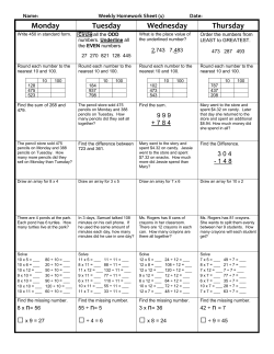 Q2 Week 1 - Lyndhurst Schools