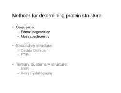 Methods for determining protein structure