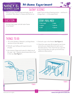 Slushy science Question Things to do