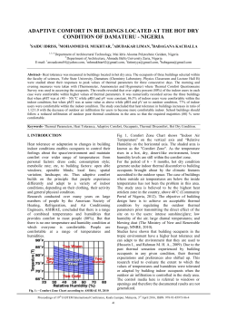 adaptive comfort in buildings located at the hot dry condition of