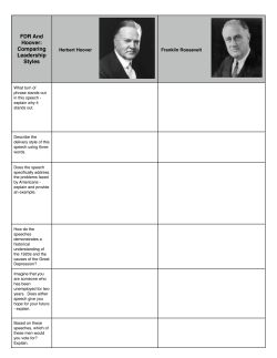 Hoover v. Roosevelt speech
