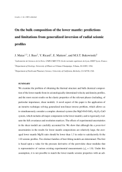 On the bulk composition of the lower mantle: predictions and