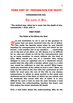 The habit of Sin. - Documenta Catholica Omnia