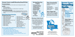 the Broome County Recycling Guide