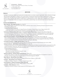 Conductor Resume