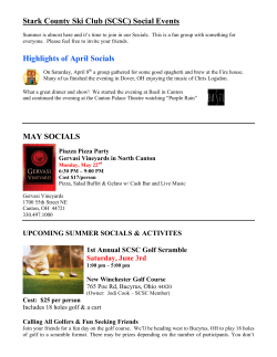 Stark County Ski Club (SCSC) Social Events Highlights of April