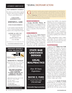 Disciplinary Actions