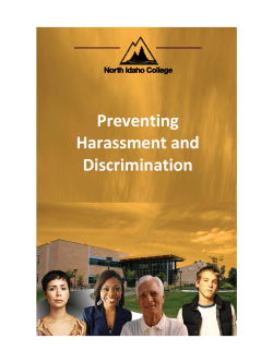 Preventing Harassment and Discrimination