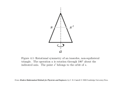 Figure 4.1: Rotational symmetry of an isosceles, non