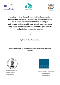 Isolation of lipid classes from nutritional marine oils: improved