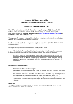 Annex 5 - JPI Climate Full Proposal_Instructions for Applicants